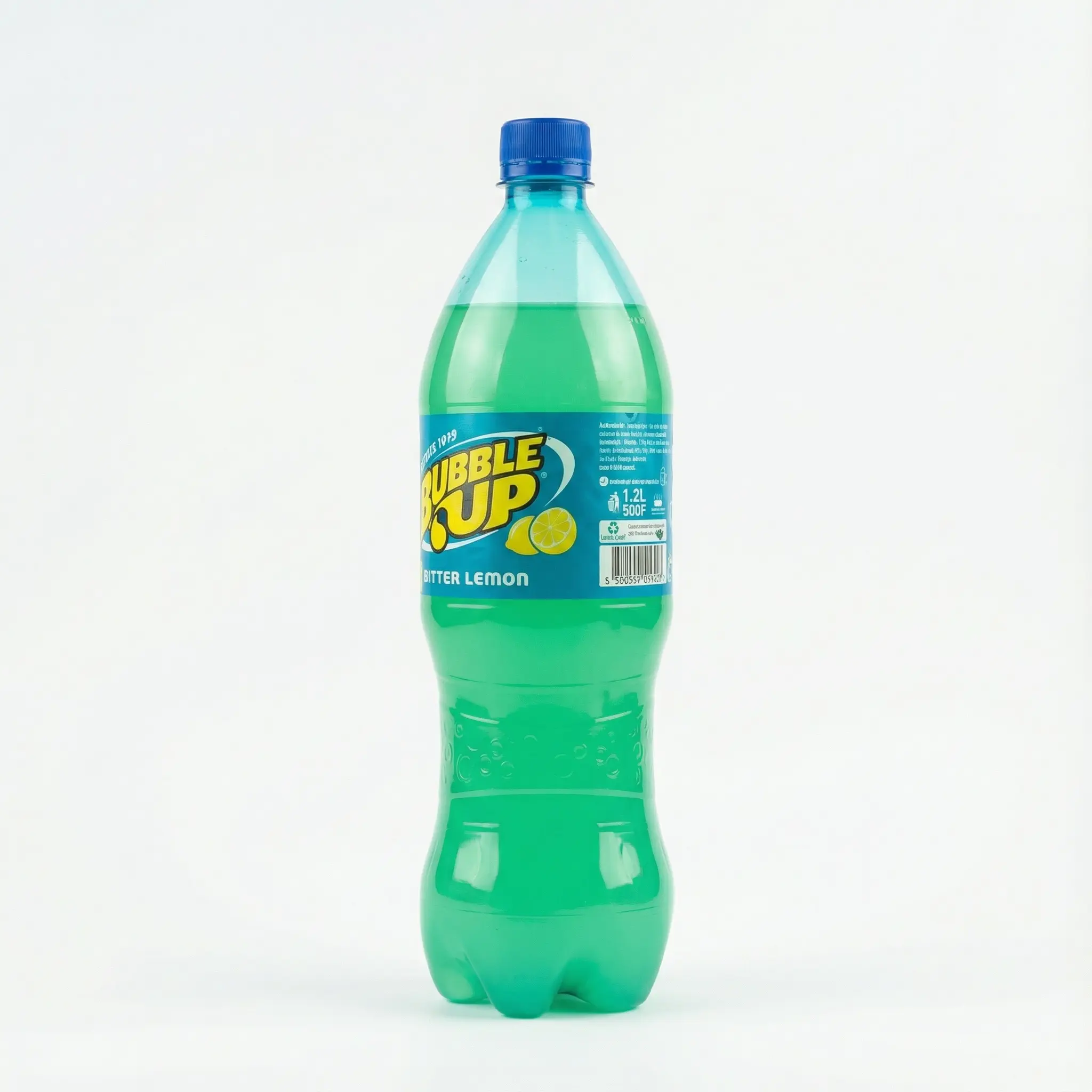 bouteille bubble up citron tonic vue laterale